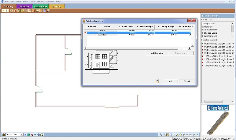 Интерфейс программы 3D Home Architect для дизайна интерьера и ландшафта