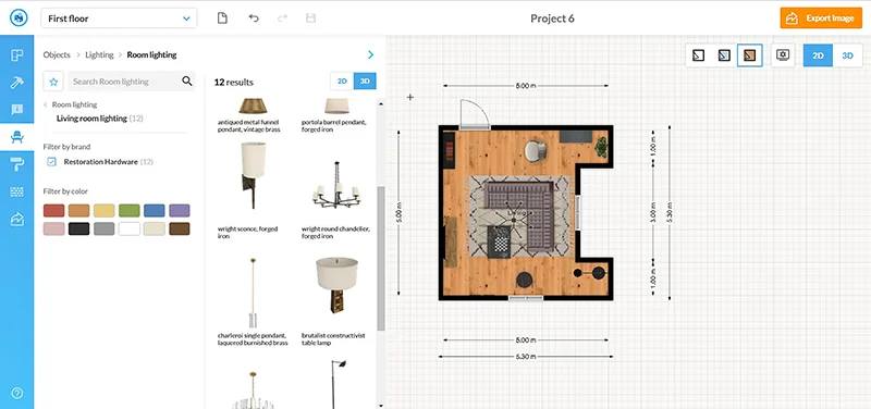 Floorplanner – онлайн-планировщик для дизайна интерьера и для Андроид
