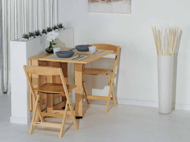 Складная мебель для маленькой кухни – практичный ход
