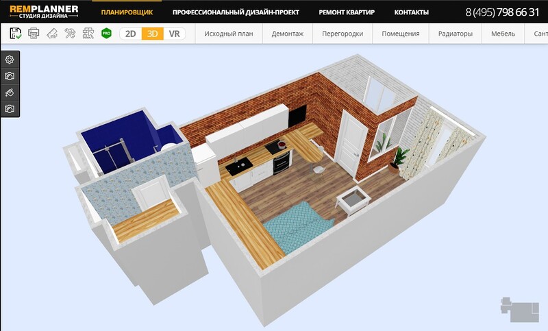 Remplanner онлайн-сервис для дизайна квартиры