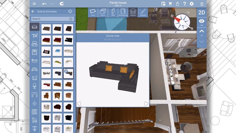 Home Design 3D для дизайна домов на Айфон и Андроид