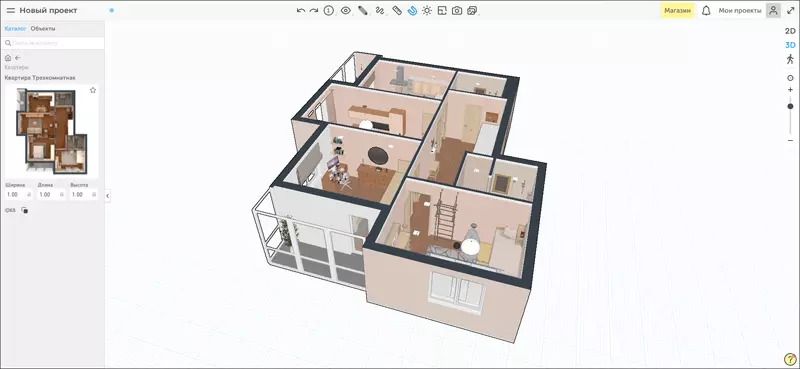 дизайн квартиры онлайн