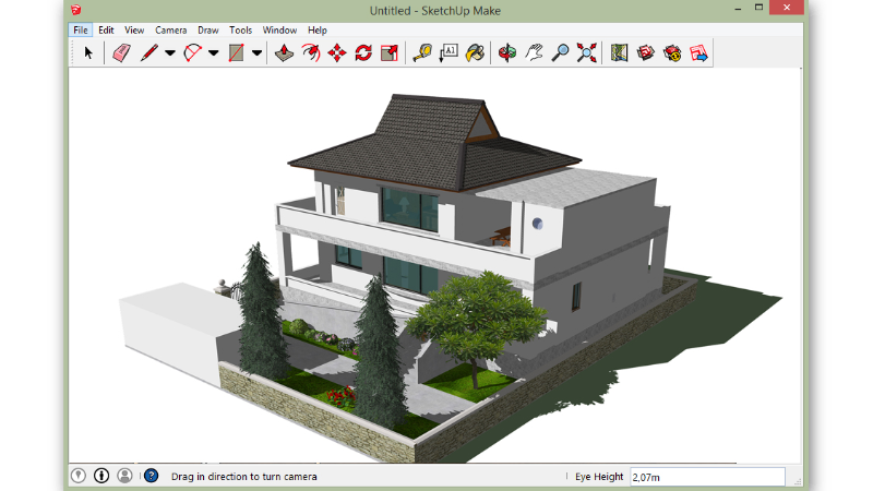 проект дома в Google SketchUp