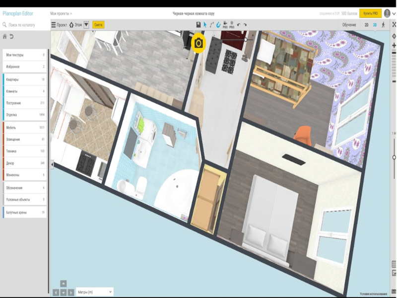 создание кухни и проектировка комнат с помощью онлайн-сервиса